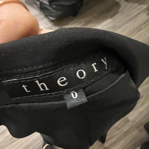 Theory Black Tailored Blazer with Notched Lapels - Picture 7 of 12